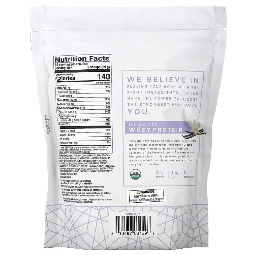 Organic Whey Protein - Vanilla Dr. Mercola