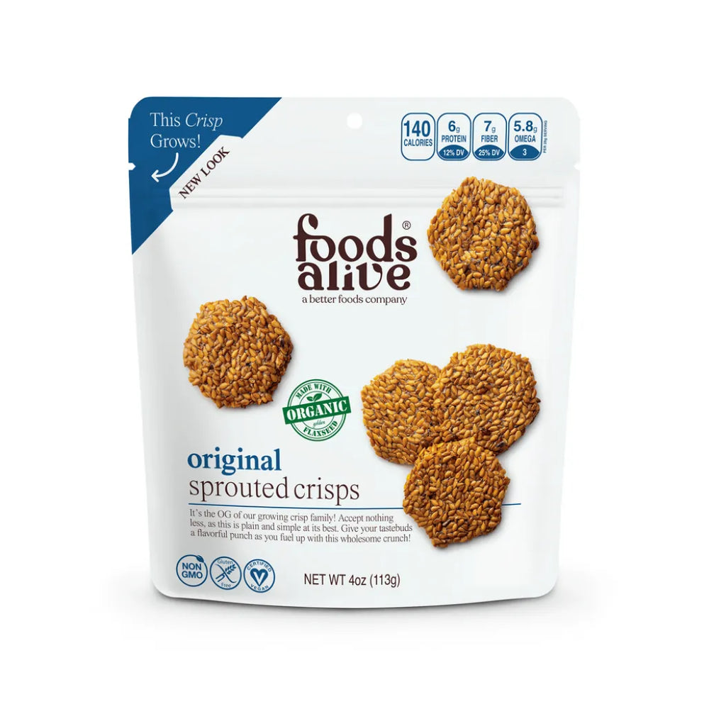 Original Sprouted Crisps by Foods Alive at Nutriessential.com