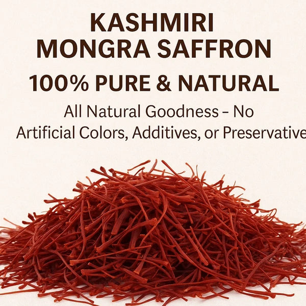 Orginal Kashmiri Mongra Saffron / Kesar / 100% Organic
