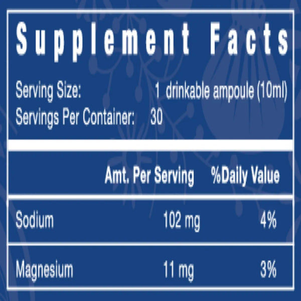 QuickSilver Scientific Original Quinton Hypertonic Ampoules Ingredients 