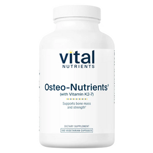 Benefits of Osteo-Nutrients with Vitamin K2-7 - 180 Vegetarian Capsules | Vital Nutrients | Maintains Bone Strength