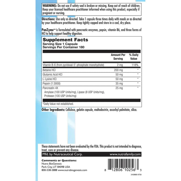 PANZYME Nutra BioGenesis