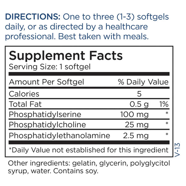PS-100 [Phosphatidylserine] 100mg Metabolic Maintenance