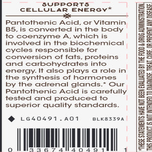 Pantothenic Acid 500 mg Natures Way