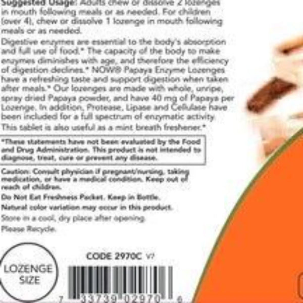 Papaya Enzymes NOW