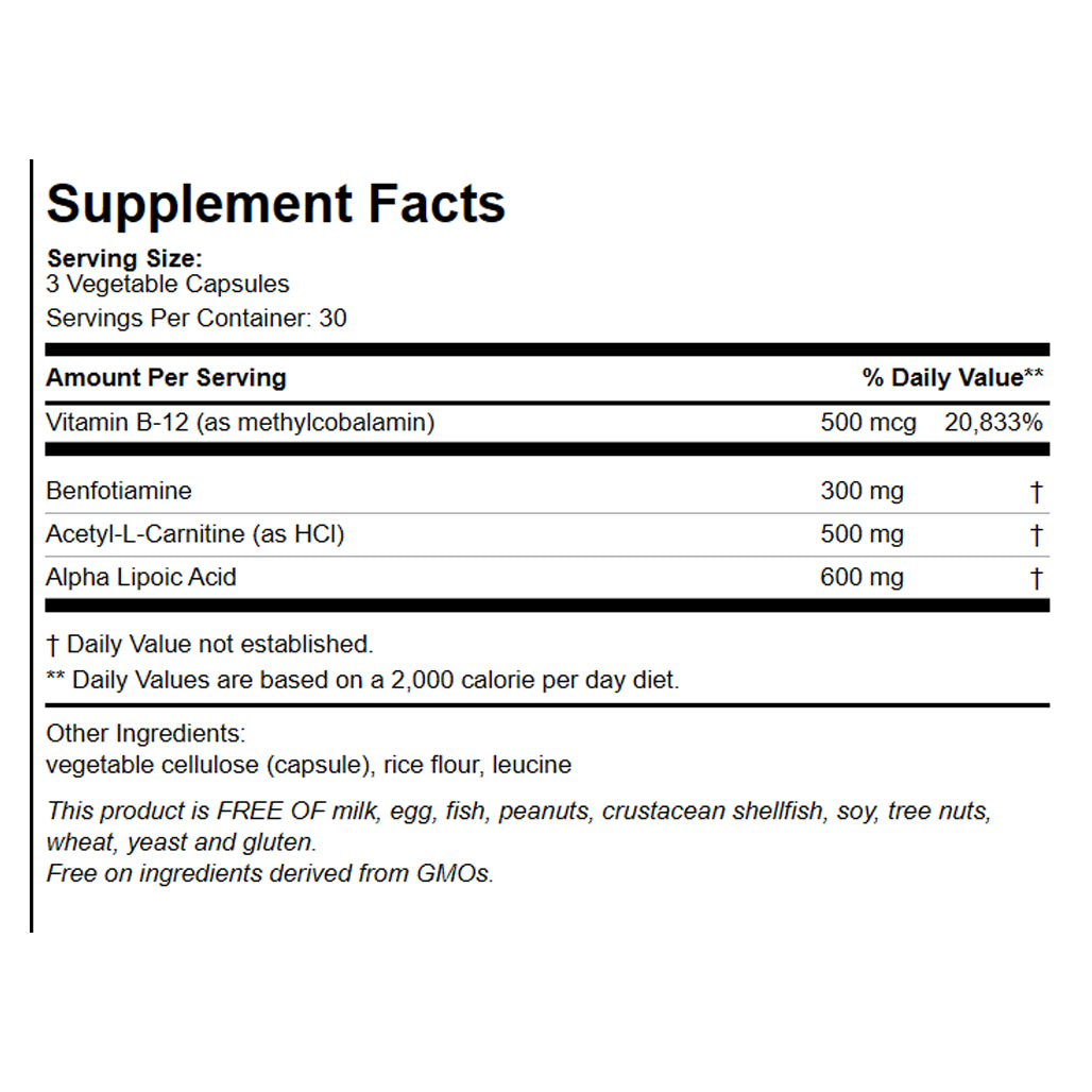 Patient One NerveCare - 90 Capsules | Support for Healthy Nerve Function and Comfort