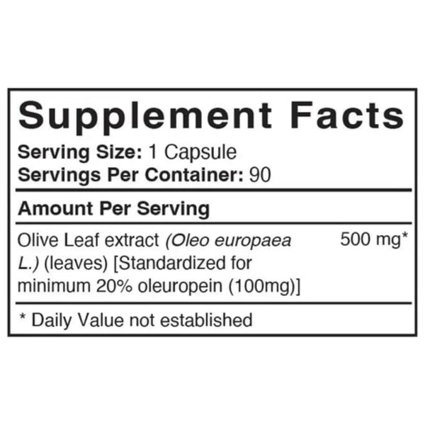 Olive Leaf Extract 500mg Patient One