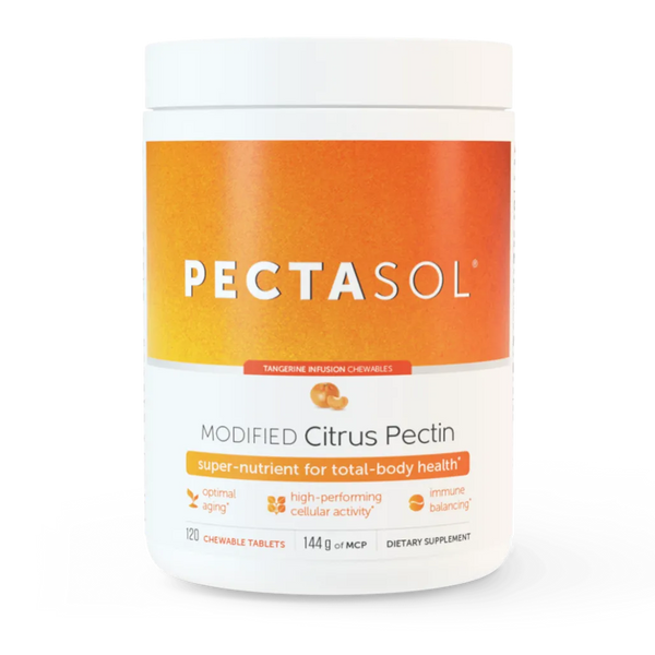 PectaSol-C Modified Citrus Pectin Chewable Tablets - Tangerine Flavor EcoNugenics
