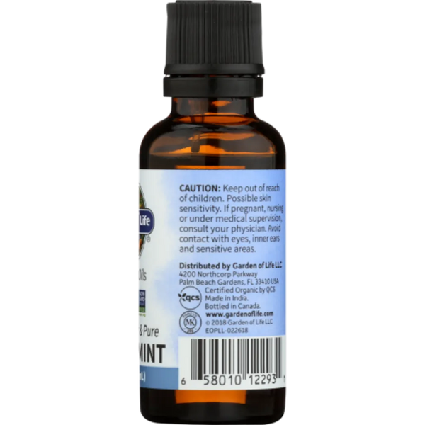Peppermint Essential Oil Organic 1 fl oz Garden of life