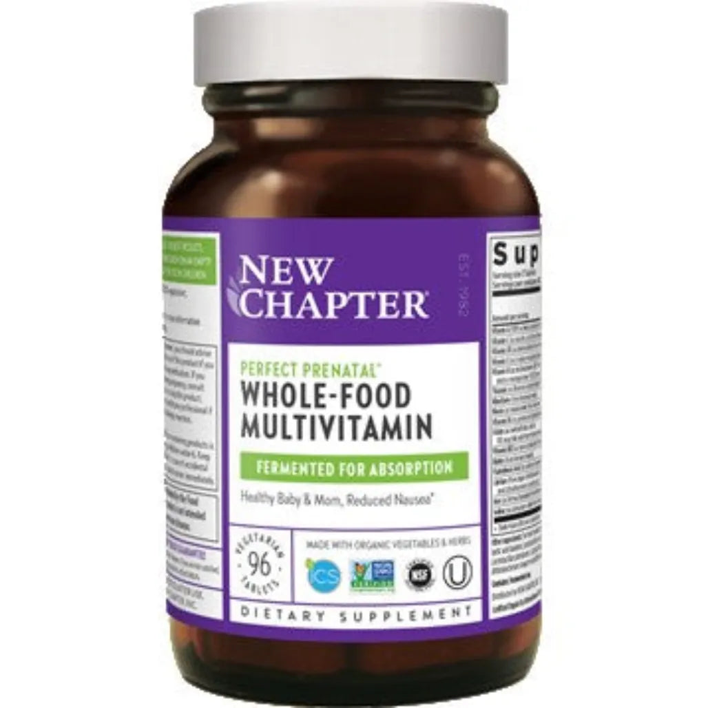 New Chapter Perfect Prenatal MultiVitamin - Supports Healthy baby & mom, reduced nausea