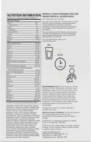 Physicians' Elemental Diet Dextrose Free