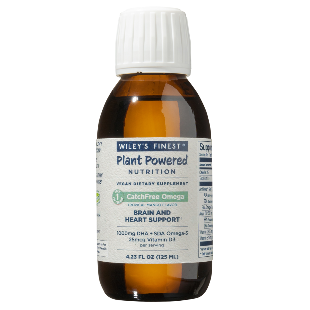 Plant Powered Nutrition CatchFree Omega, Vegan, Tropical Mango Flavor