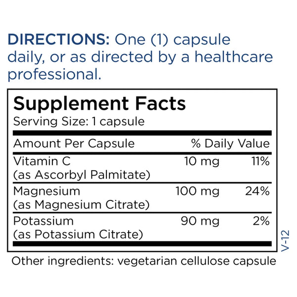 Potassium Magnesium Citrate Metabolic Maintenance