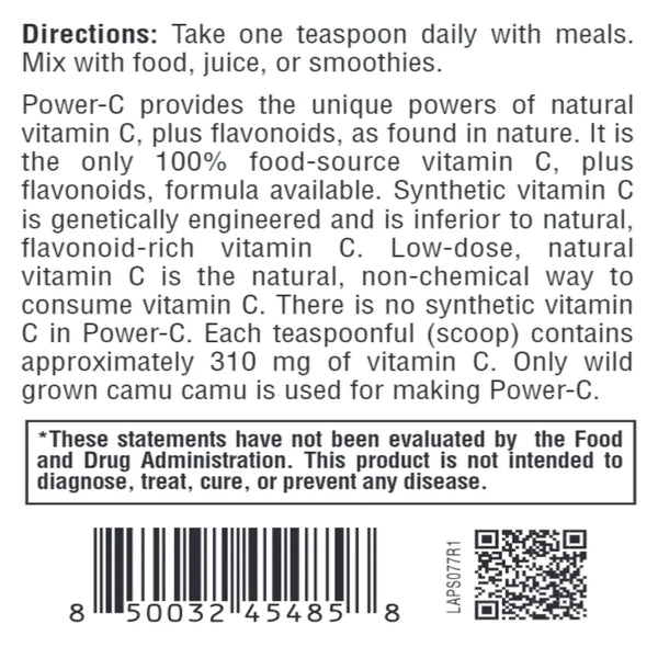 Power C Bulk Powder 120 grams Physicians Strength