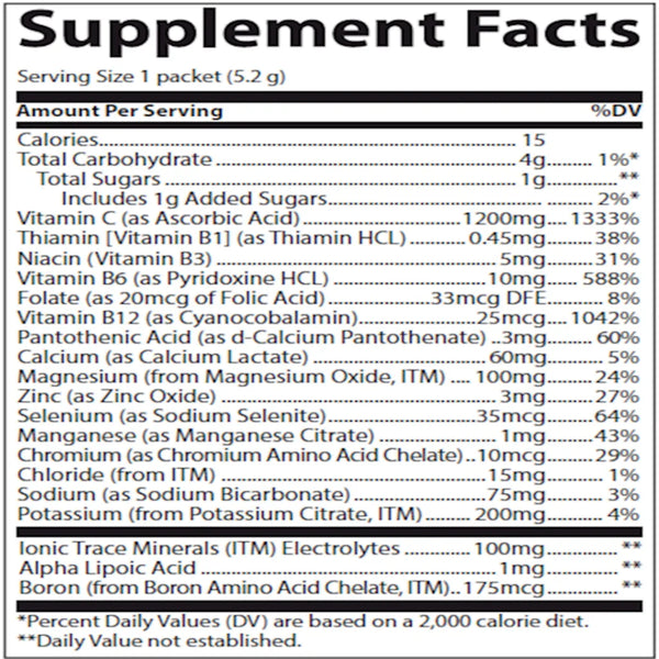 Power Pak Electrolyte Stamina Cherry Lime by Trace Minerals Research 