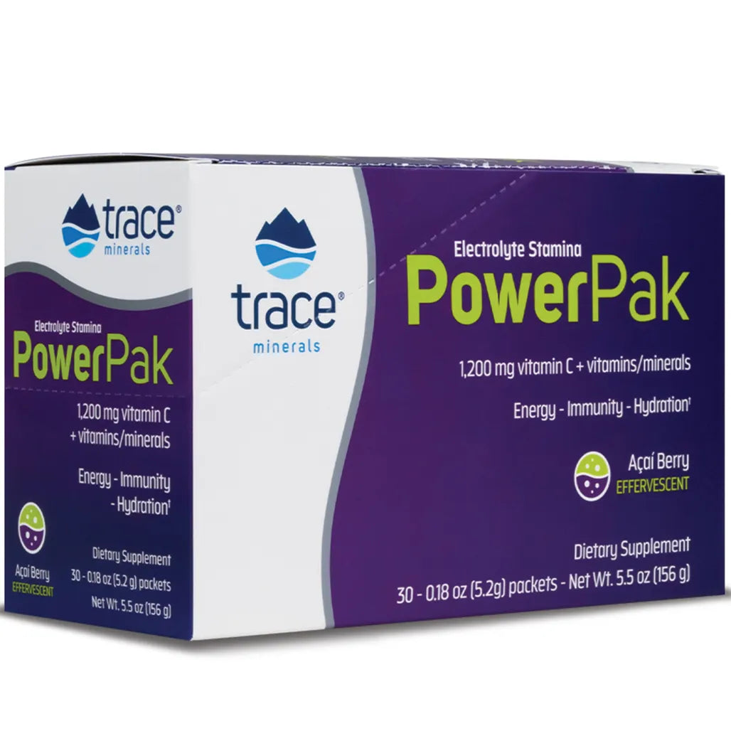 Power Pak Non GMO Acai Berry Trace Minerals Research