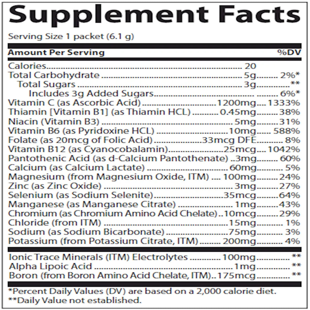 Power Pak Pineapple Coconut Trace Minerals Research