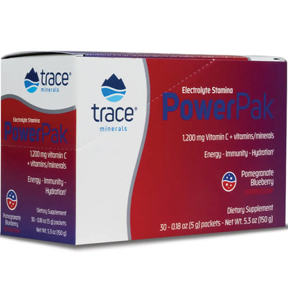 Trace Minerals Research Power Pak Pom-Blueberry - Supplement Ingredients