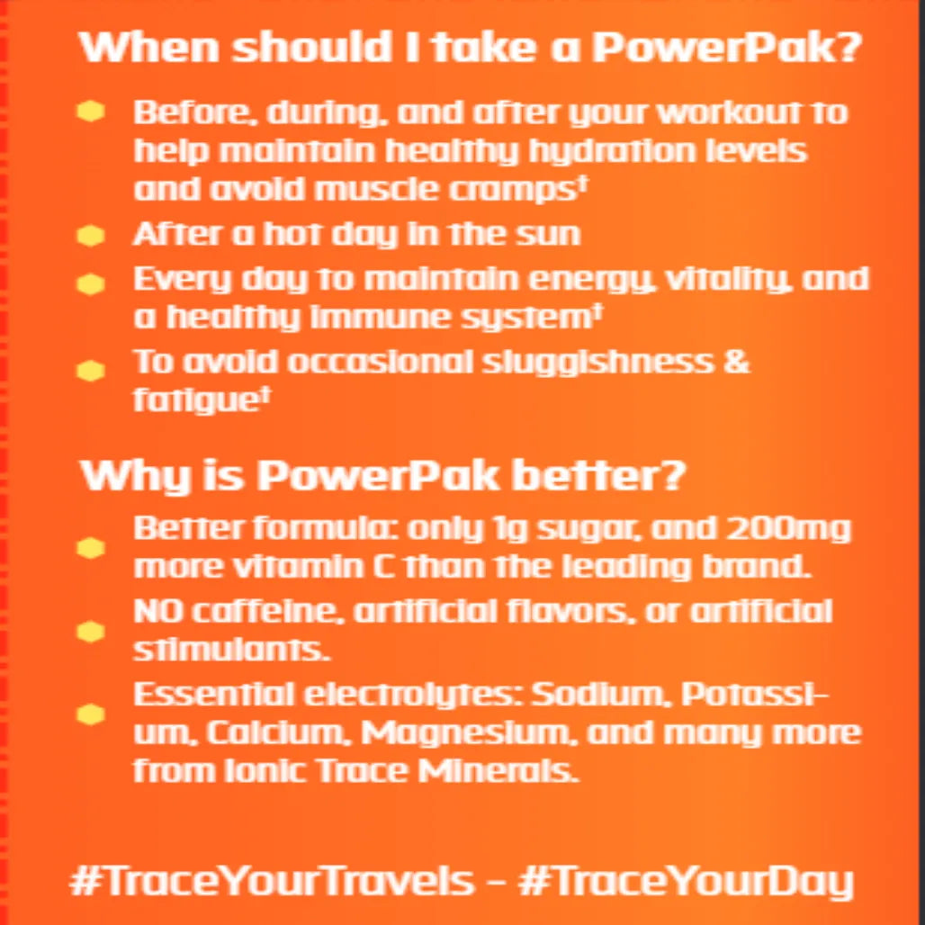 Power Pak Tangerine Trace Minerals Research