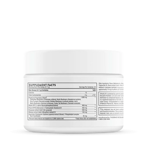 Thorne Pre-Workout Elite 4.32 oz supplement facts