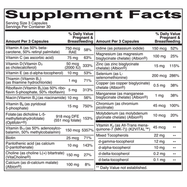 Prenatal Multi Essentials Needed