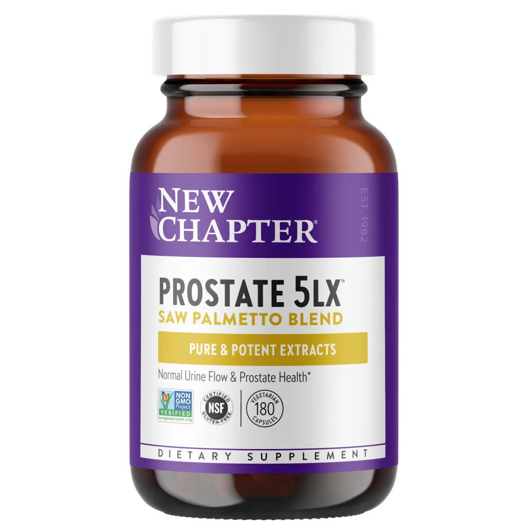 New Chapter Prostate 5LX - Supports normal urine flow and prostate health