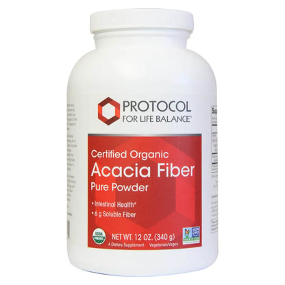 Acacia Fiber Powder Organic by Protocol for life Balance at Nutriessential.com