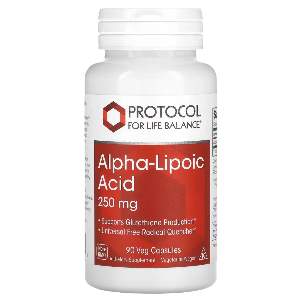 Alpha-Lipoic Acid 250 mg by Protocol for life Balance at Nutriessential.com