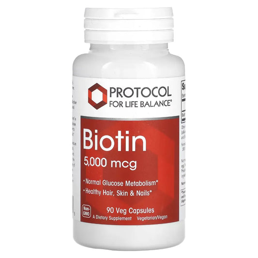 Biotin 5000 mcg Protocol for life Balance