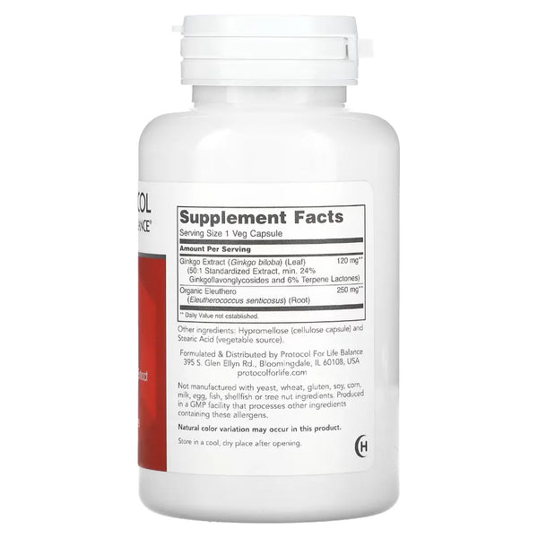 Ginkgo Biloba 120 mg Protocol for life Balance