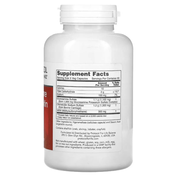 Glucosamine & Chondroitin with MSM Protocol for life Balance