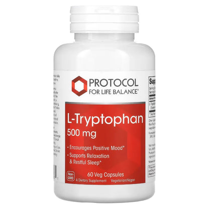 L-Tryptophan 500 mg Protocol for life Balance