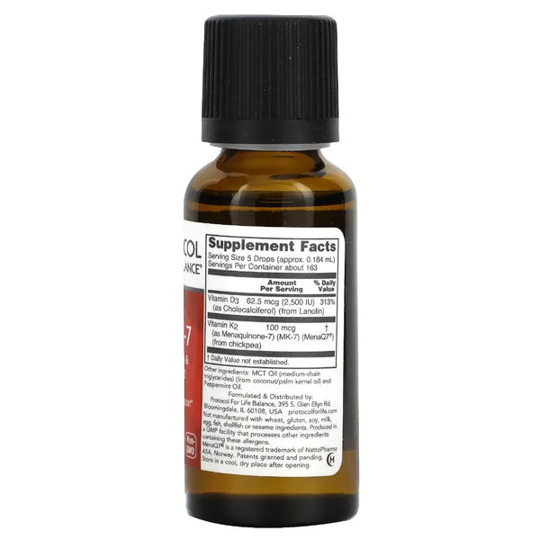 Liquid Vit D3 & MK-7 Protocol for life Balance