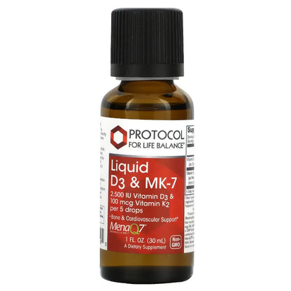 Liquid Vit D3 & MK-7 Protocol for life Balance