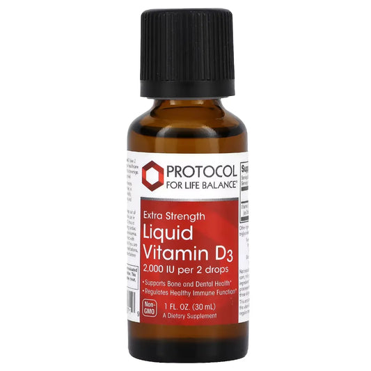 Liquid Vitamin D-3 2,000 IU 1 oz Protocol for life Balance