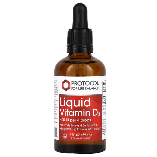 Liquid Vitamin D3 2 oz Protocol for life Balance