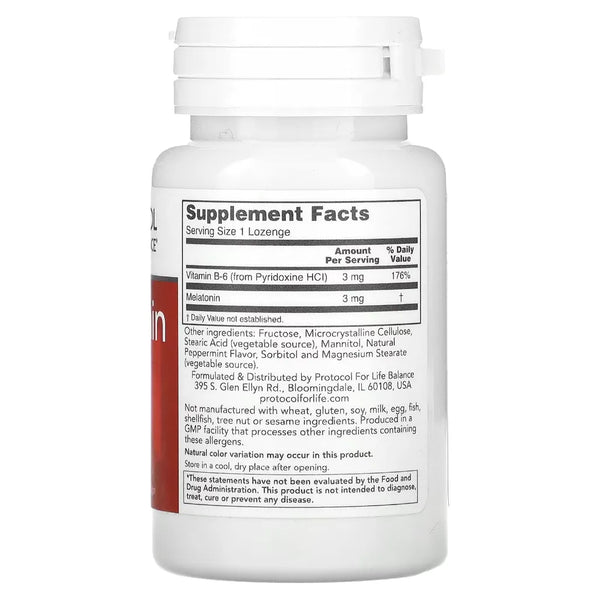 Melatonin 3 mg Protocol for life Balance