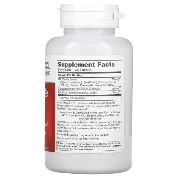 Milk Thistle Extract 300 mg Protocol for life Balance