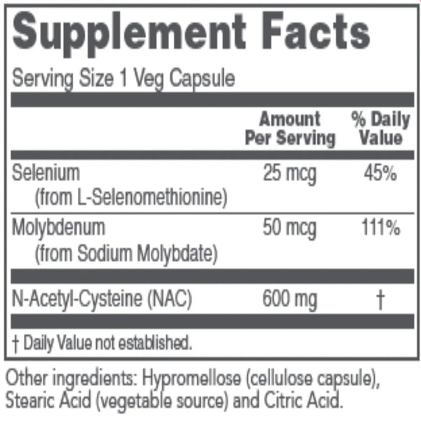 NAC 600 mg Protocol for life Balance