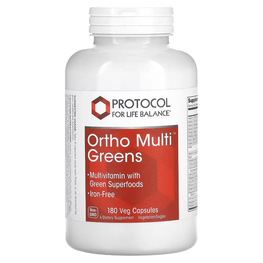 Ortho Multi Greens Iron-Free. Protocol for life Balance