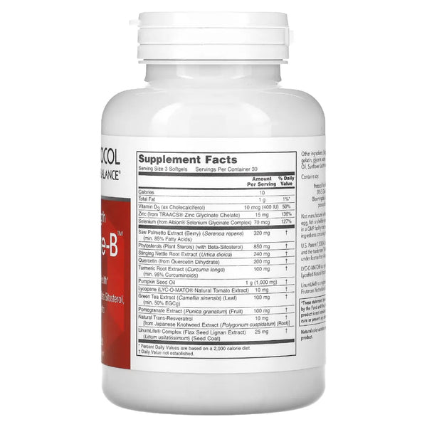 Prostate-B 90 gels Protocol for life Balance