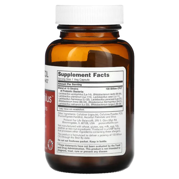 ProtoDophilus 10 100 Billion Protocol for life Balance