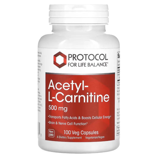 Acetyl-L-Carnitine 500 mg Protocol for life Balance
