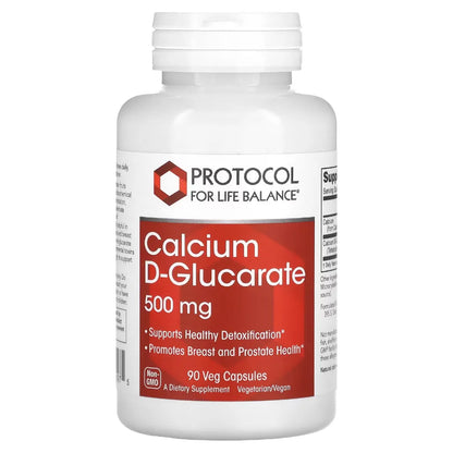 Calcium D-Glucarate 500 mg Protocol for life Balance