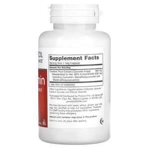 Curcumin 665 mg Protocol for life Balance