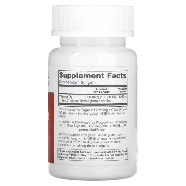 Vitamin D-3 10,000 IU Nutriessential.com