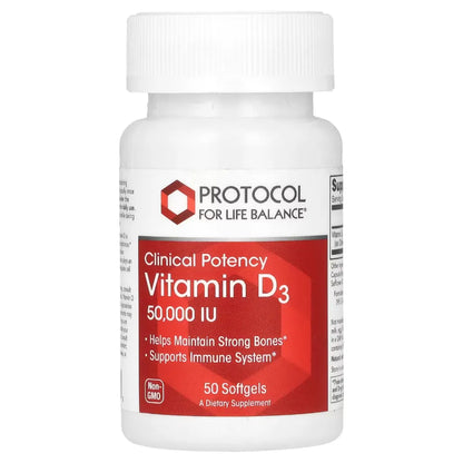 Vitamin D3 50,000 IU Protocol for life Balance