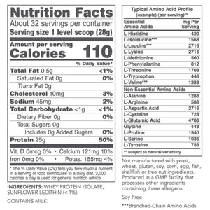 Whey Protein Isolate 2 lbs Protocol for life Balance