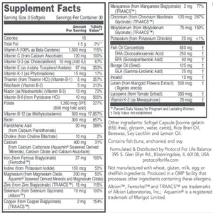 Pre-Natal Multivitamin with DHA Protocol for life Balance