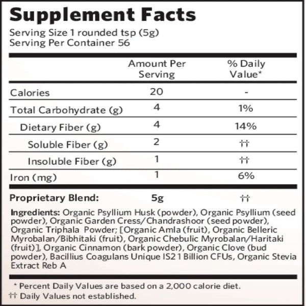 Psyllium Pre & Probiotic Cinnamon Organic India